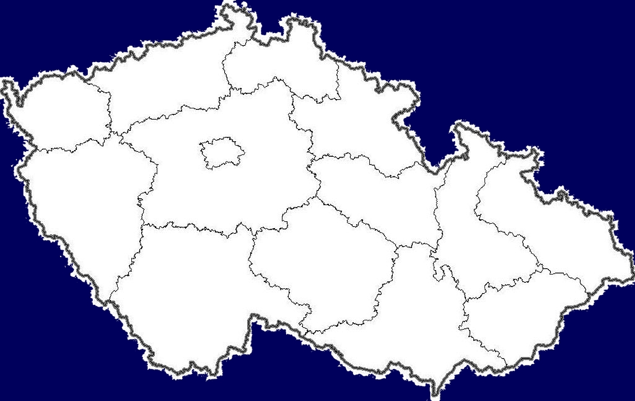 Mapa R - kraje